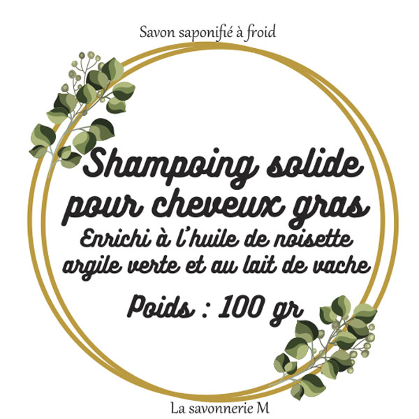 Shampoing solide cheveux gras - 100gr – Image 2