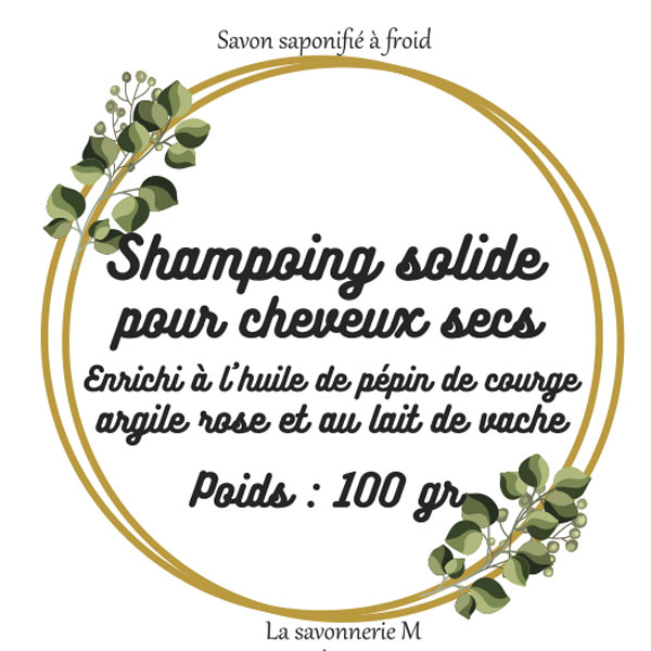 Shampoing solide cheveux secs - 100gr – Image 2