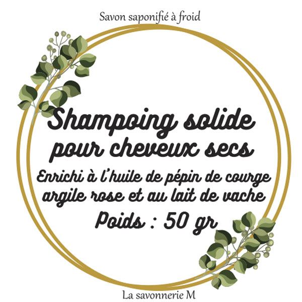 Shampoing solide cheveux secs - 50gr – Image 2