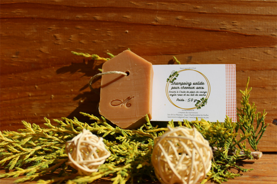 Shampoing solide cheveux secs - 50gr