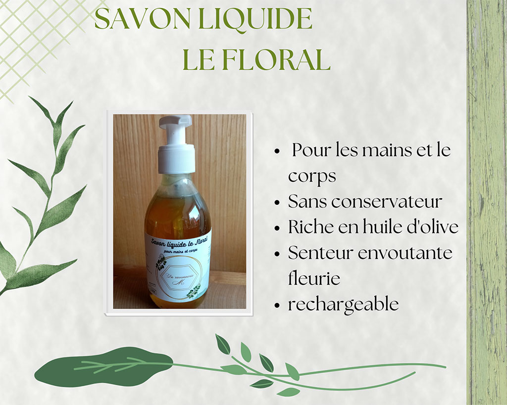 Savon liquide le floral